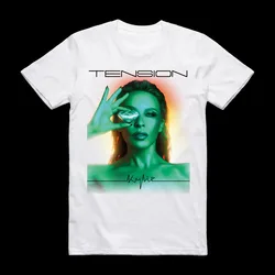 Kylie Minogue Music For Lovers t-shirt bianca in cotone di tutte le dimensioni