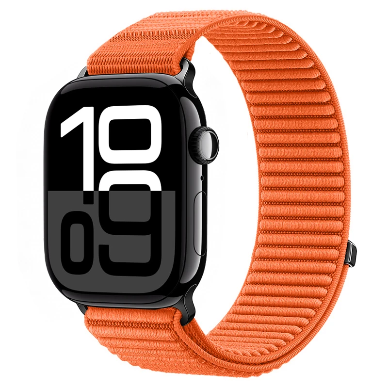 Sport-Nylon-Schlaufenarmband für Apple Watch-Armbänder 46 mm 44 mm 40 mm 42 mm 45 mm 41 mm Correa-Armband iWatch-Serie 11 SE 10 9 8 7 Ultra 3