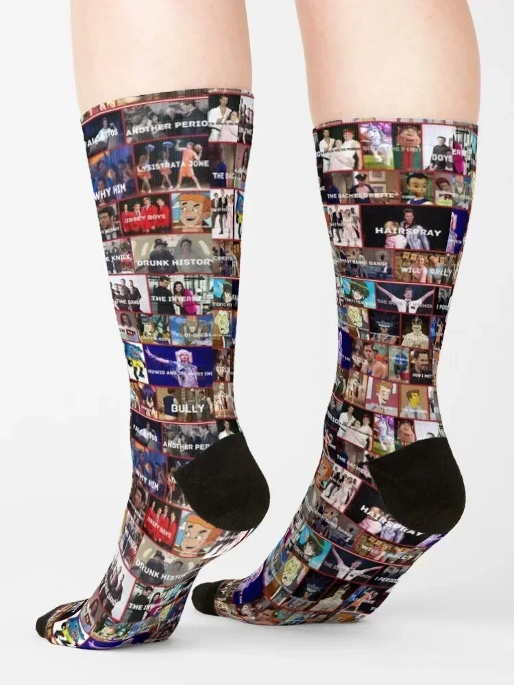 Andrew Rannells Roles Socks with print New year's heated aesthetic Socks Women Men's