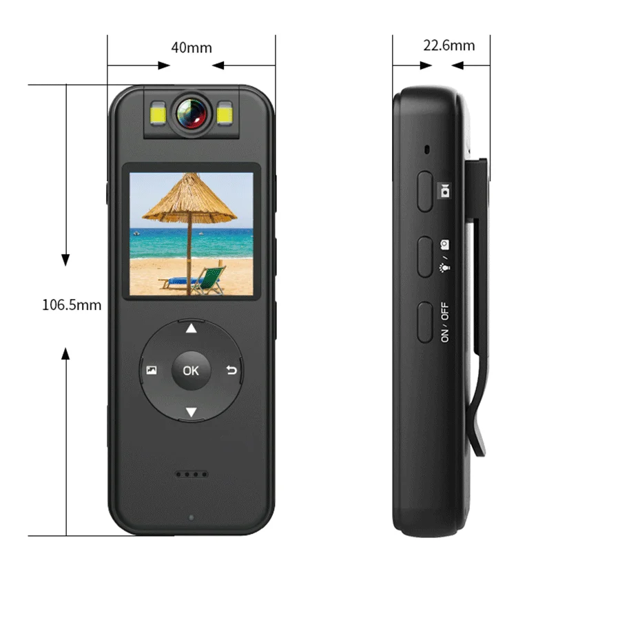 Outdoor portable camera with WiFi hotspot, high-definition mini sports DV camera, law enforcement recorder, driving recorder