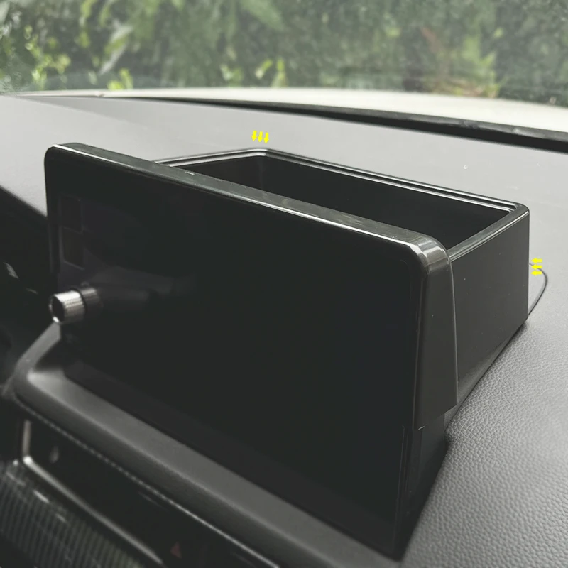 Dashboard Storage Box Behind Screen For Honda 2022 2023 CIVIC 11th Gen Accessories Plastic Dashboard Car Instrument Storage Box