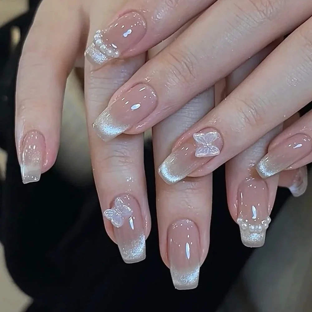 

1 Box Nail Arts Decor Beads Aurora Bow Pearl Rivet 12 Grid Mixed 3D Nail Art Decoration Kit DIY Nail Accessories For Women