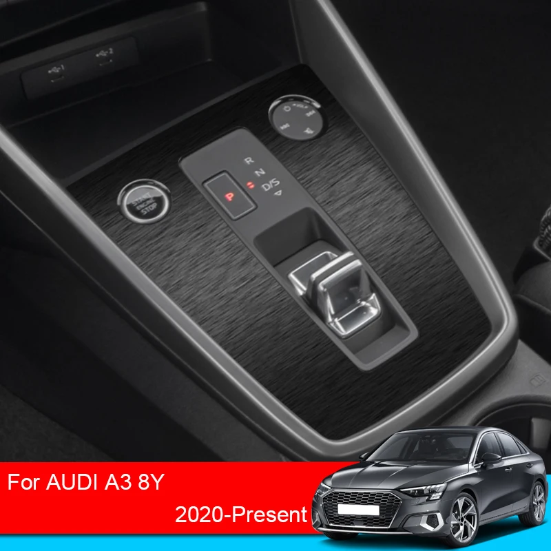 Car Interior Sticker For Audi A3 8Y 2020-2025 Lifting Window Panel Decal Gear Box Dashboard Protective Film Auto Accessory