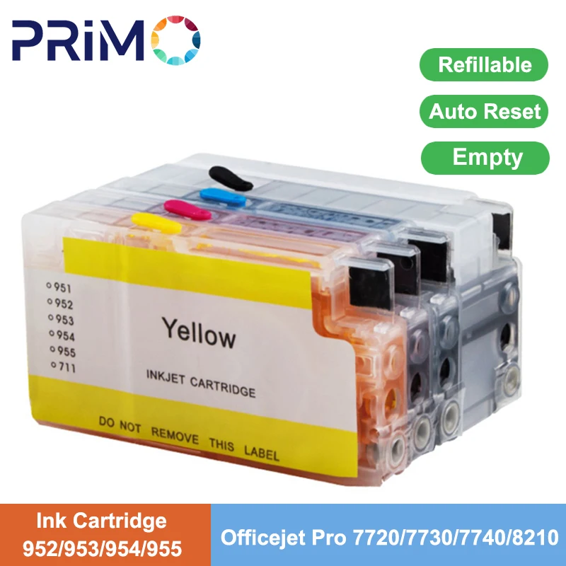 952XL 953XL 954XL 955XL Permanent Refillable Ink Cartridge For HP Officejet Pro 7720 7730 7740 8210 8218 8710 8715 8720 8730