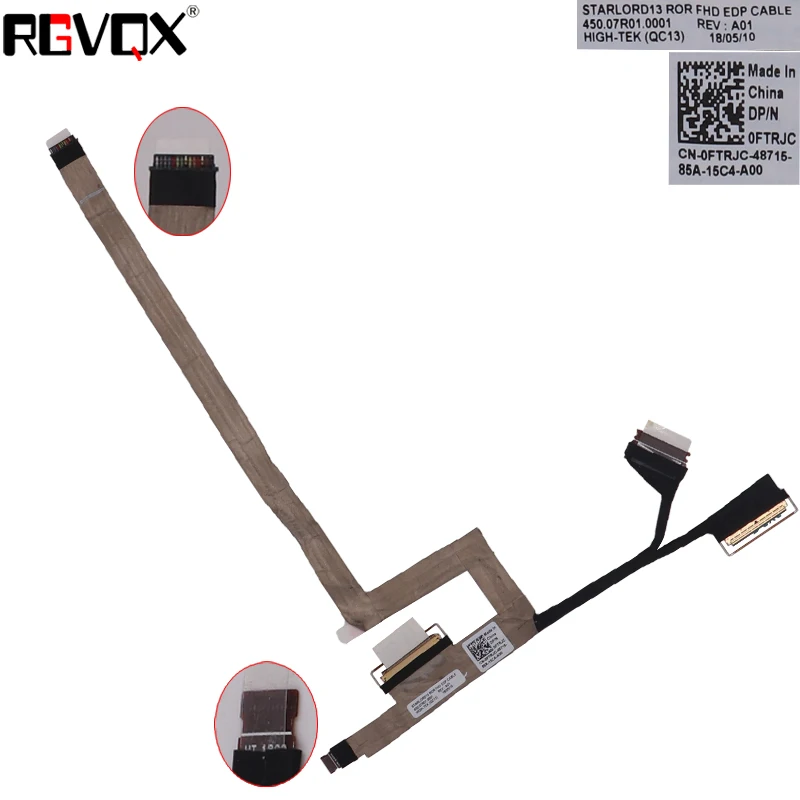 New LCD LED Video Flex Cable For DELL Inspiron 13 5368 5378 5379 Laptop Cable PN: 450.07R01.0001 0FTRJC