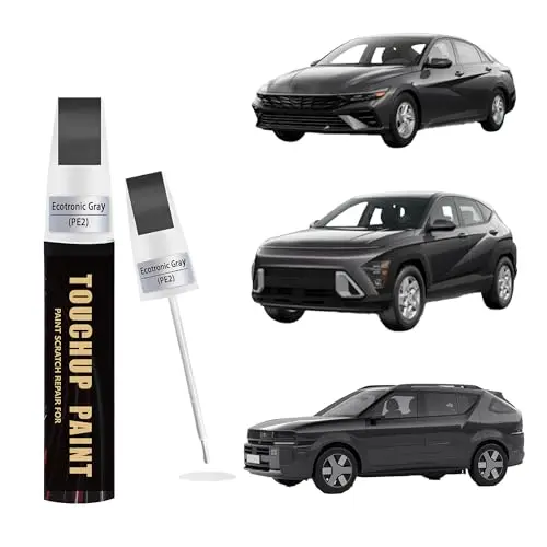 Ecotronic Gray(PE2) Car Paint Touch Up Pen Compatible with Hyundai,Automotive Scratch Remover for Nicks&Chips Repair