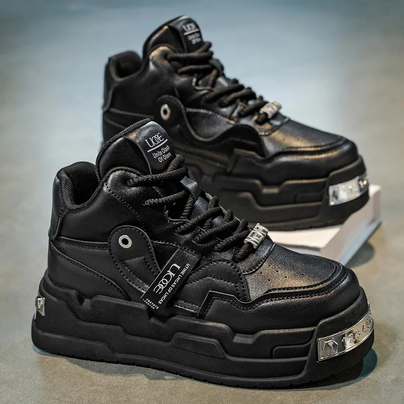 أحذية رياضية وترفيهية، أحذية رجالية، أحذية ماراثون كبيرة الحجم مبطنة بالهواء، مطاط منسوج لجميع المواسم، مقاومة للاهتراء، مضادة #2