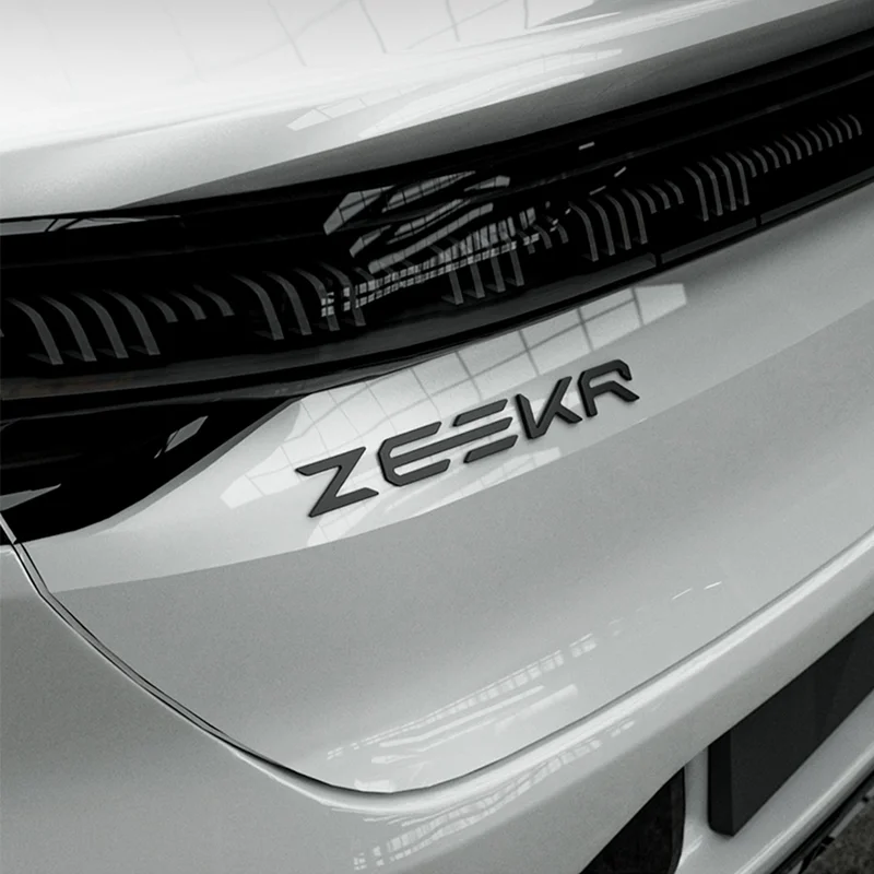 For Zeekr 001 X 2021-2024 Accessories Look Trim Car Front Machine Panel Logo Car Tail Badge Cover Decor Sticker Frame Garnish