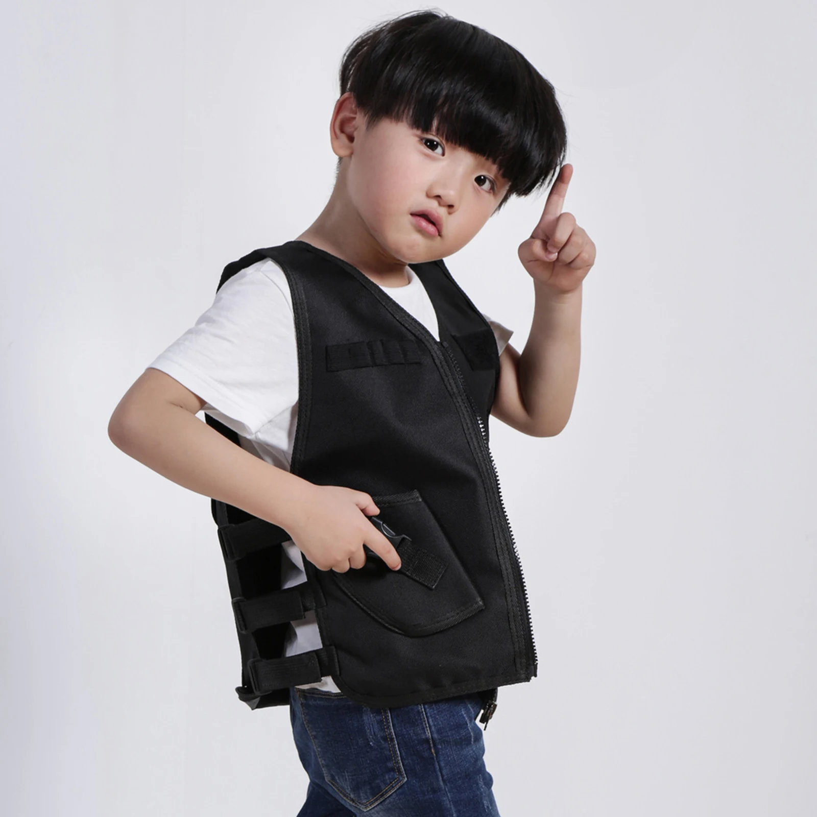 

Детский полицейский тренировочный жилет-плитоносец для CS-тренировок