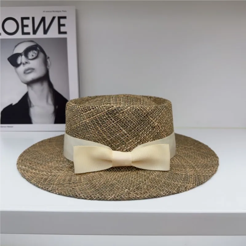 

New pure grass hand-woven hat outdoor vacation and travel seaside