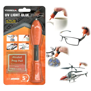 5 Tweede Fix Uv Vloeibaar Licht Lijm Pen Super Aangedreven Vloeibaar Lassen Glas Plastic Zelfklevende Reparatie Sieraden Keramisch Speelgoed Pc Pvc Abs