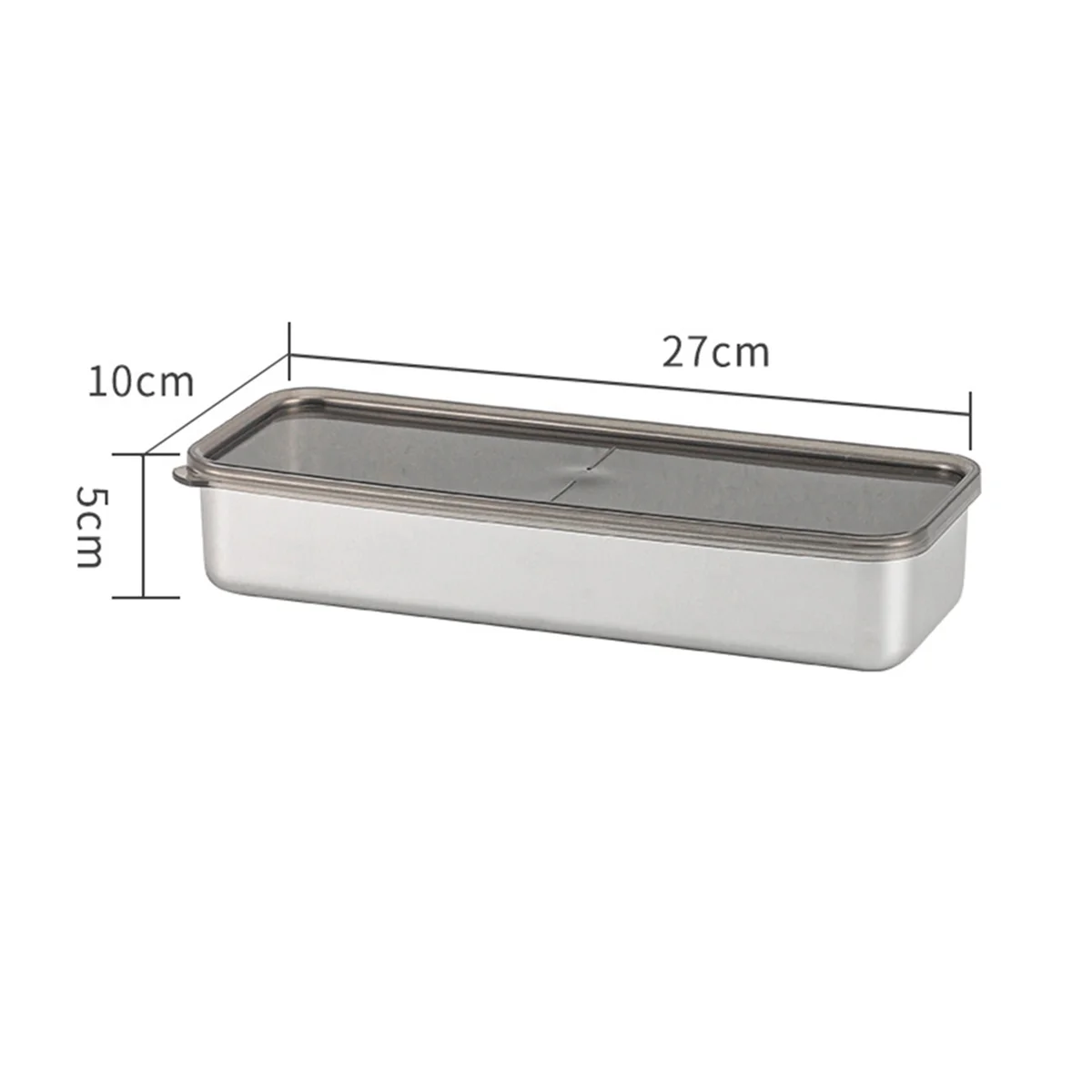 Food Storage Container Stainless Steel Kitchen Storage Box with Leakproof Lid Kitchen Accessories 1000ML