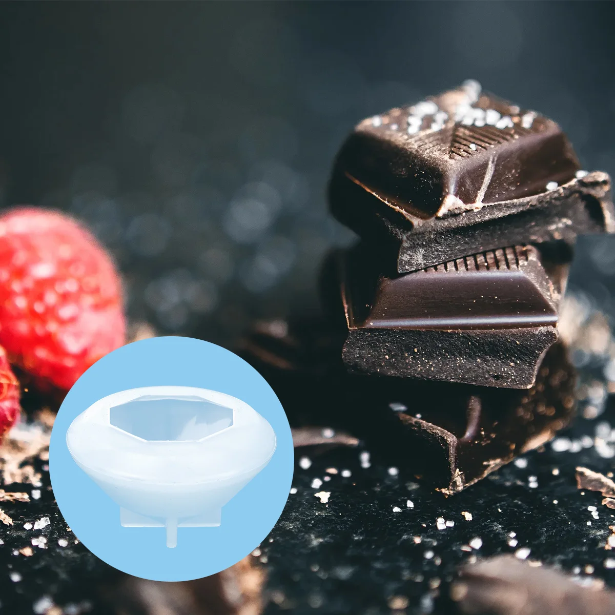 

Block Small Clear Silicone Mold Multipurpose Diamond Jewelry Crafting Resin Clay Soap DIY Baking Tool