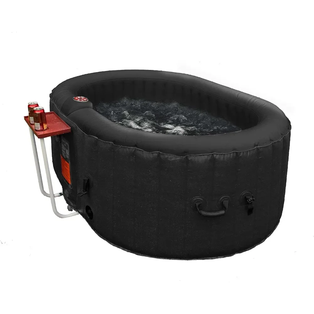 

Inflatable Hot Tub Spa | Personal High Powered Jetted Bubble | with Drink Tray, Fitted Cover and 3 Filter Cartridges145 Gallon