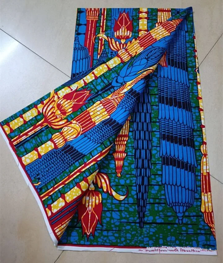 Classical hollandia Original Real African Wax Fabric From Holland Ankara Block Prints Pagne Africa Dress 100% Cotton 6 yards