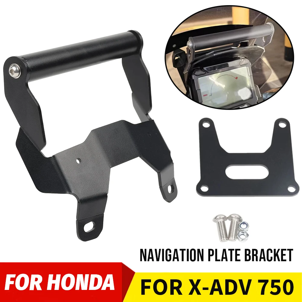 Para honda X-ADV750 xadv750 xadv 750 X-ADV 750 2017 - 2020 motocicleta pára-brisa navegação gps placa suporte adaptador