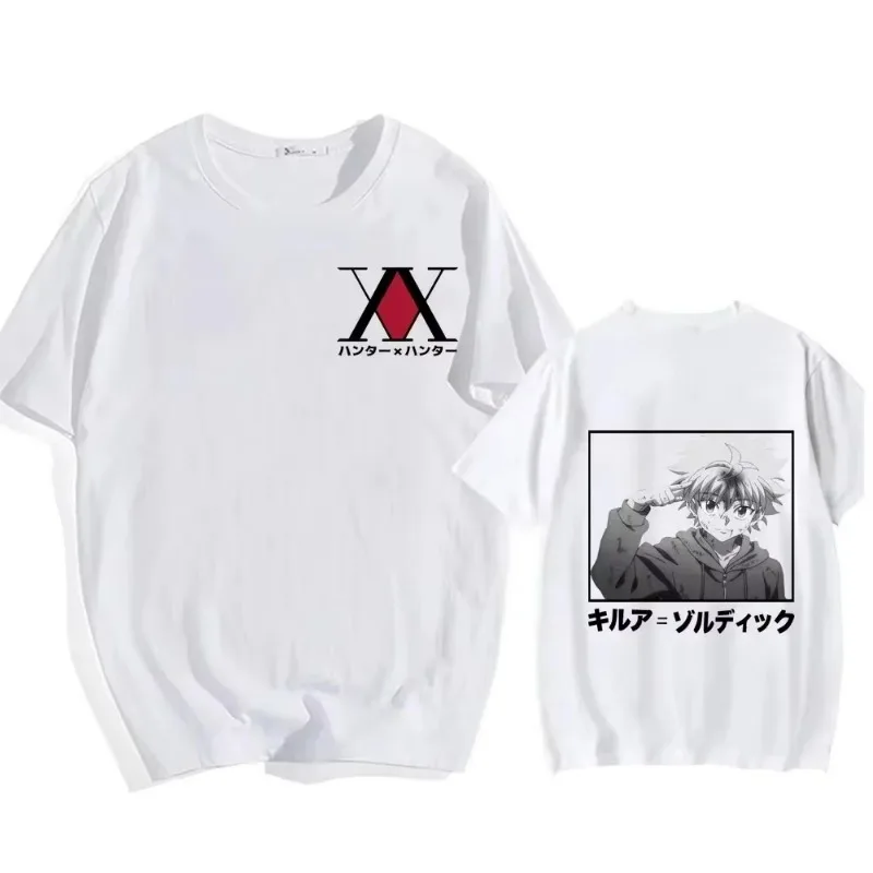 Summer Men's Women's Cotton T-Shirt Top Kawaii Hunter X Hunter T-Shirt Killa Zoldyck Casual Comic Street T-Shirt Clothing