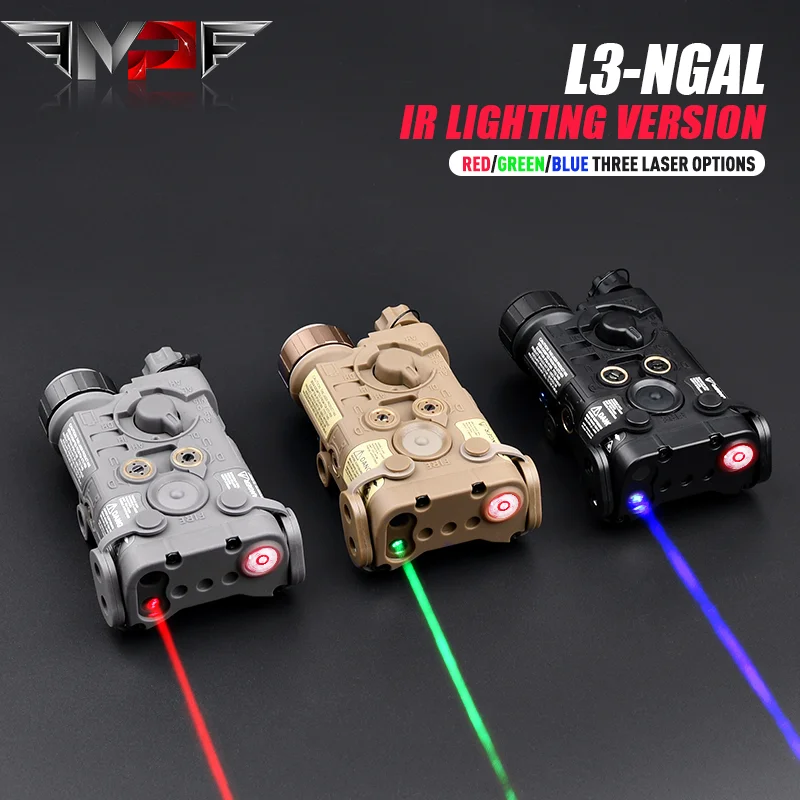 

WASDN NGAL IR Red Green Dot IR Laser NO White Light with a Moment Switch Fit 20MM Picatinny Rail Hunting Airsoft Accessories