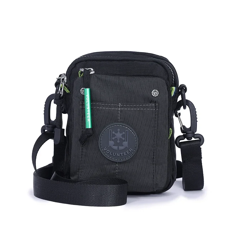 Torby crossbody VOLUNTEER dla mężczyzn, modne, wodoodporne, z tkaniny Oxford, codzienne małe torby listonoszki męskie na ramię, model 1652-11 — zdjęcie 2