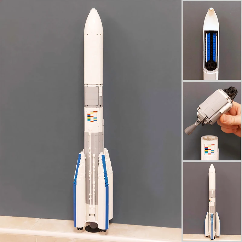 MOC Aerospace Rocket Ariane 6 Medium Launch Vehicle Technology Space Exploration Building Block Model Kids Bricks Toys Xmas Gift