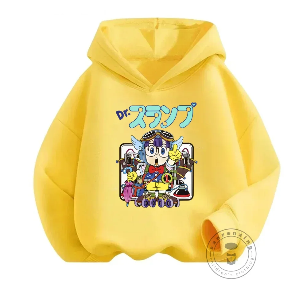 Boys Little Kids Resume Arale Pullover Hoodie Dr Slump Anime Manga 90s Cute Robot 80s Cotton Harajuku Oversized Hoodie Hoodie