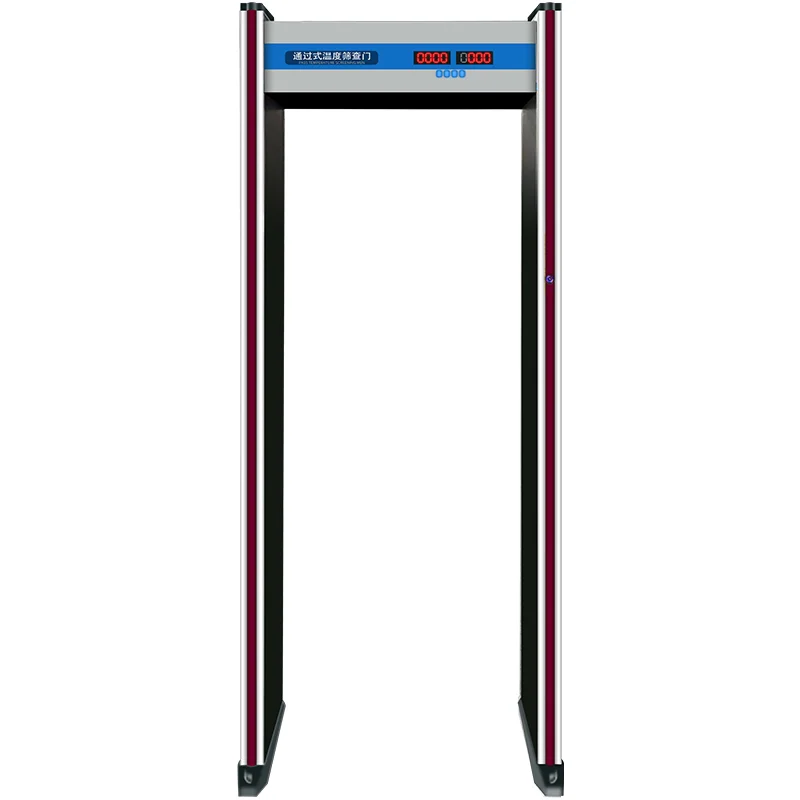 LMM prevention and control temperature measurement door automatic detection fast through voice broadcast channel security door
