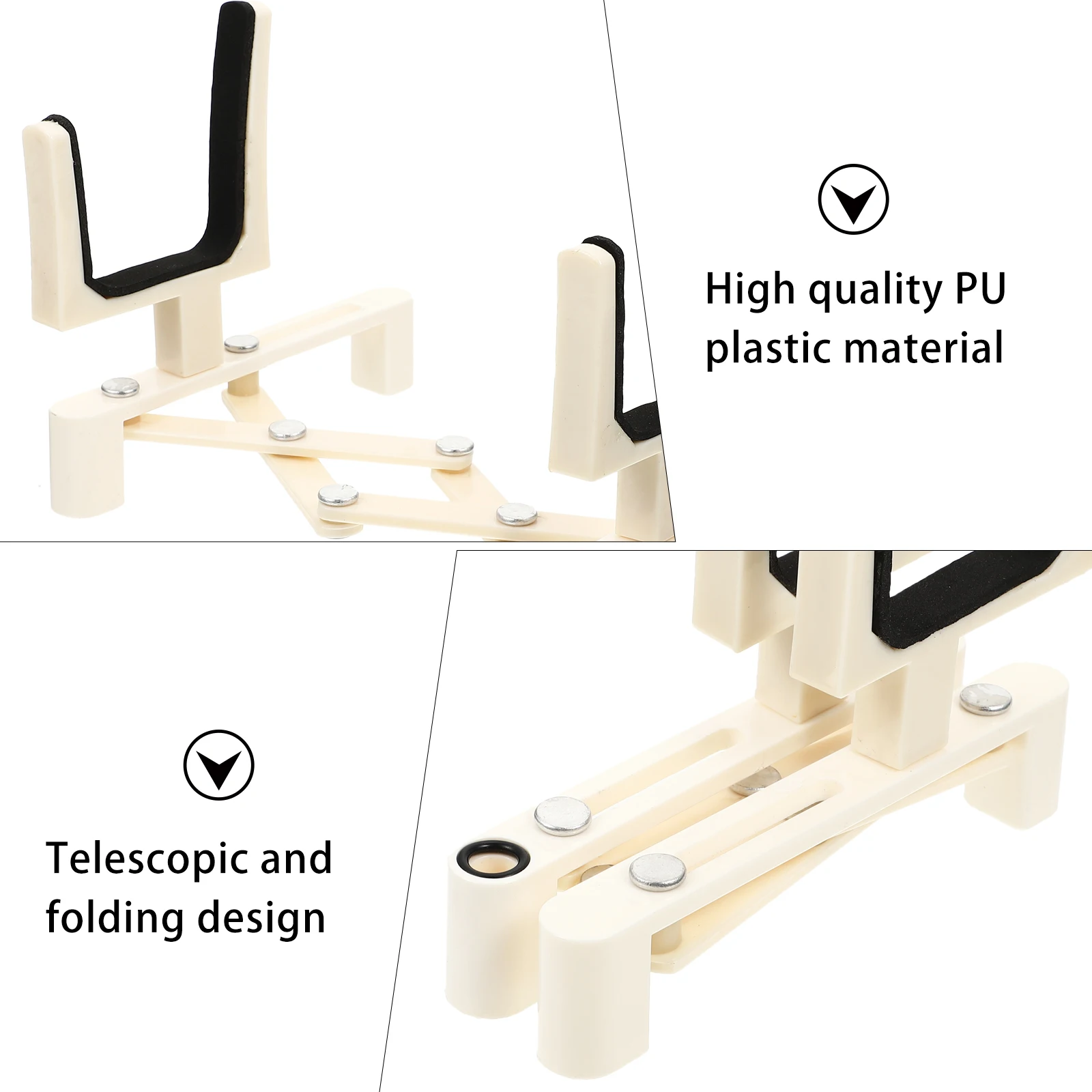 

Foldable Violin Display Stand Telescopic Frame Accessories Sturdy Portable Storage Fall Protection PU Material Waterproof