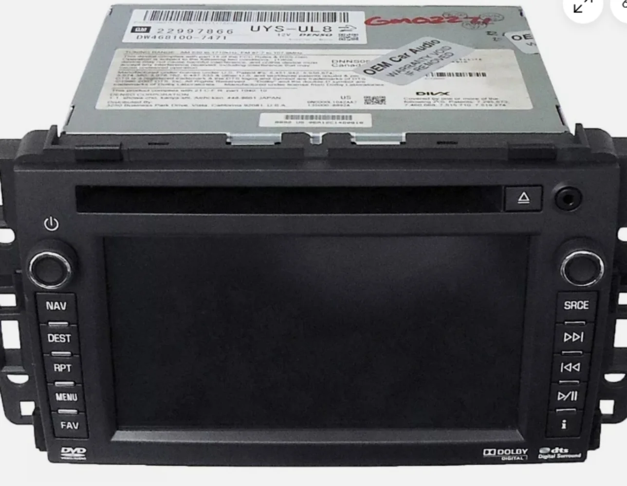 

НЕЗАМКИРОВАННЫЙ GMC Navigation XM Радио Bluetooth USB DVD AUX Стерео