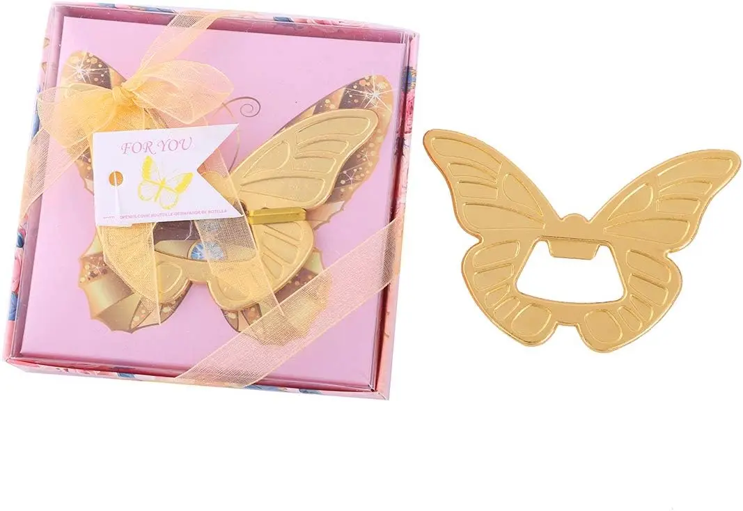 12 pcs Butterfly Bottle Opener Wedding Favors and Gifts with Exquisite packaging Box Wedding Gifts For Guests Wedding