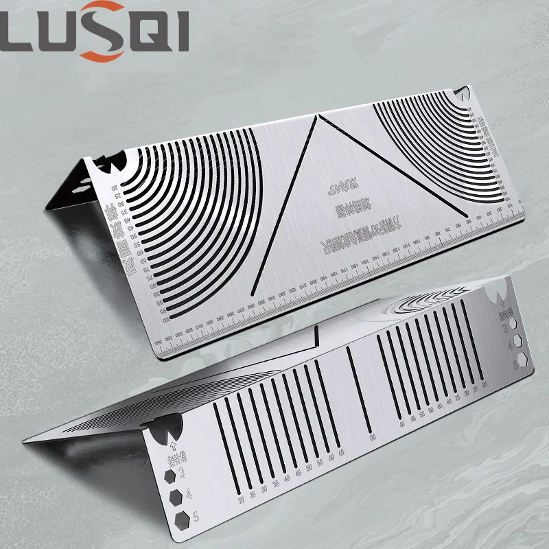 

LUSQI Pipe Marking Kit Stainless Steel Saddle Marker And 3 Marking Pens For Steel Pipe Metal Cutting Layout