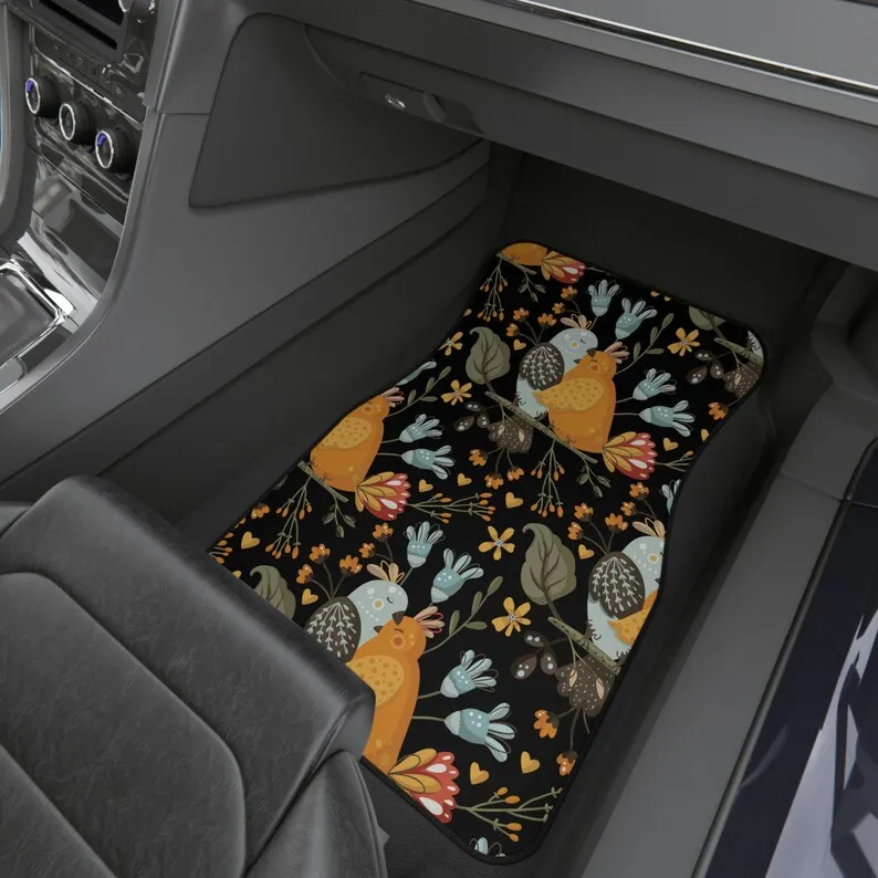 Boho lover Gift for bohemian decor car mat cute car accessories hippie car floor mat gift idea birthday christmas father's