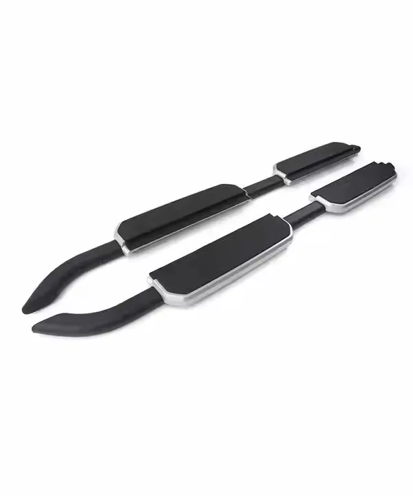 

Land Rover Defender 2020+ Running Board Side Steps Front Bumper for 110 90 Skirt Step Silver/Black Land Rover
