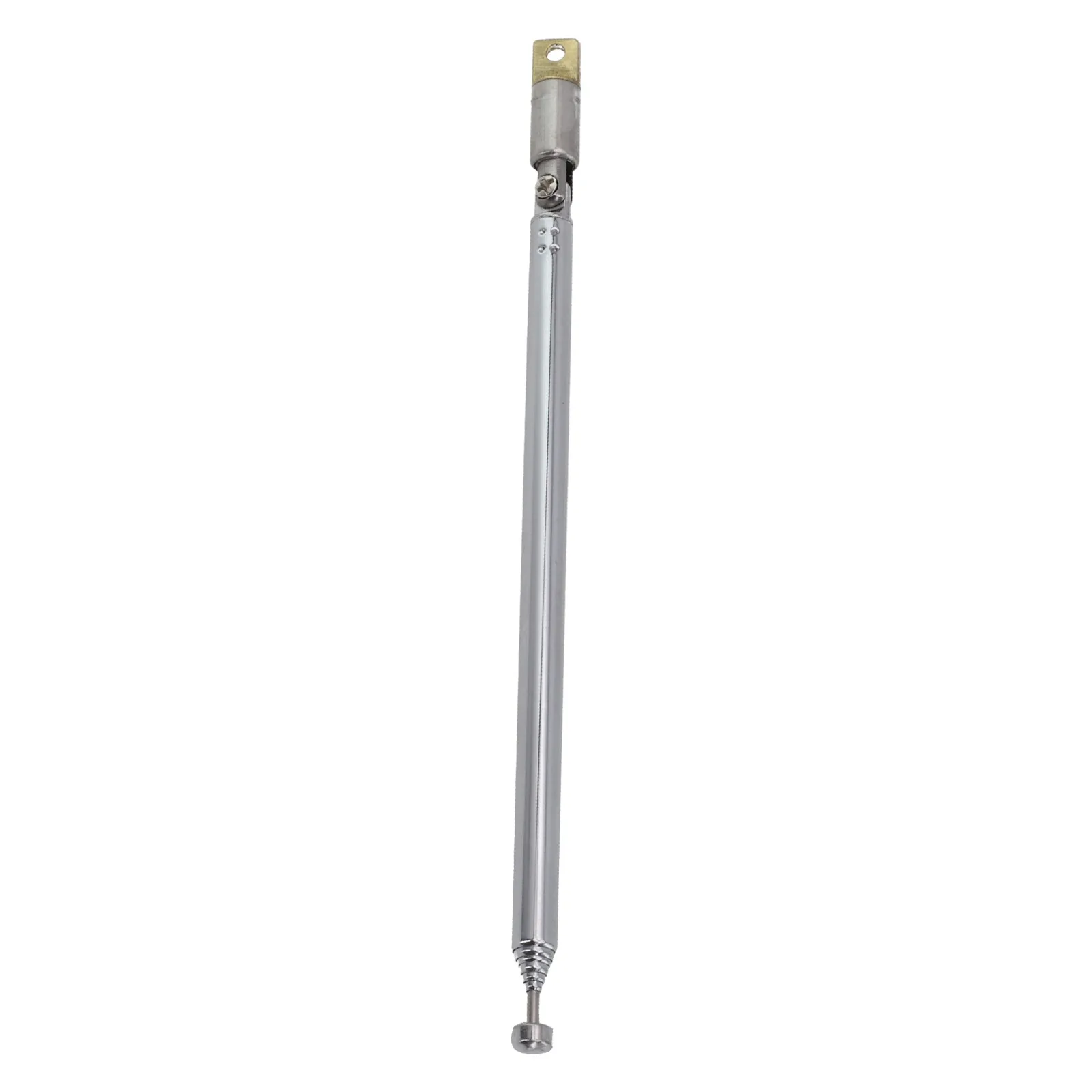 

1pcs Telescopic Antenna Aerial Radio TV Replacement Instrument-specif 7 Sections Stainless Steel Folded Length 14.5cm