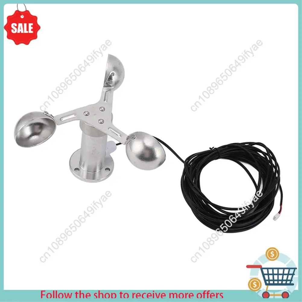 

Y67A-Датчик скорости ветра, анемометр на 3 чашки, датчик контроля скорости ветра, 0-3,8 В, алюминиевый сплав