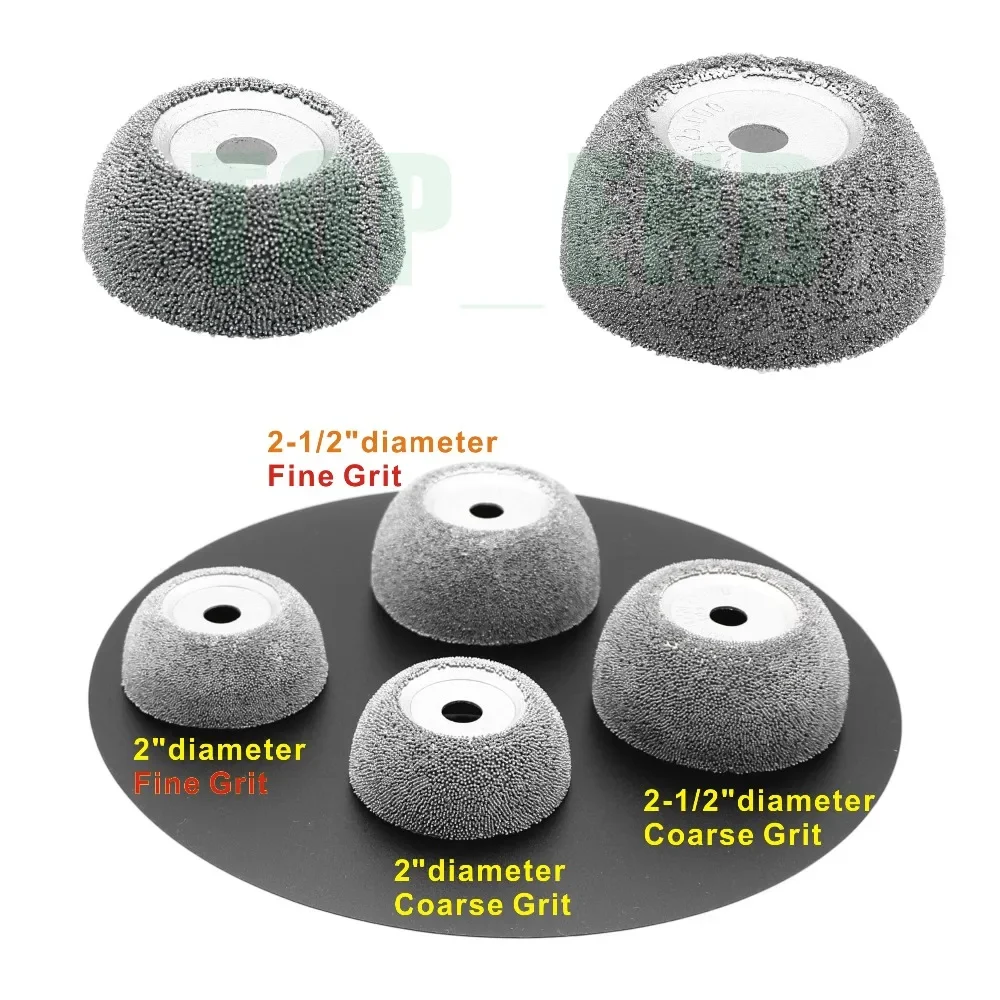 1pc Carbide Steel Flared Contour Wheel /Cup with Arbor Adaptor & Balance Wheel Removing Rubber Efficiently Buffing Wheel