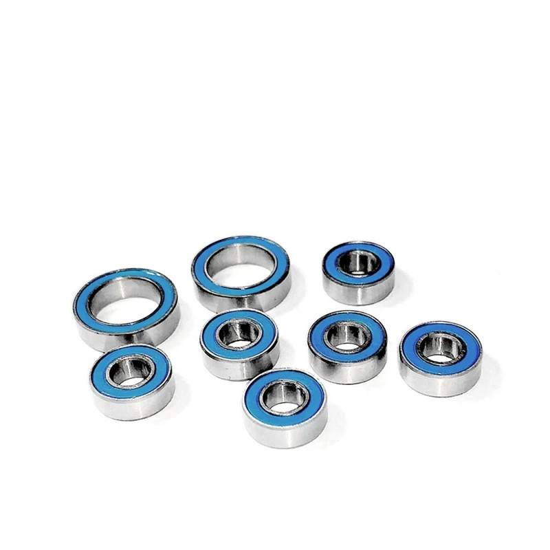 8 Pcs Rubber Sealed Bearing Kit For Traxxas 1/10 4X4 4Wd Slash Stampede Rustler Rally RC Car Upgrade Parts Accessories