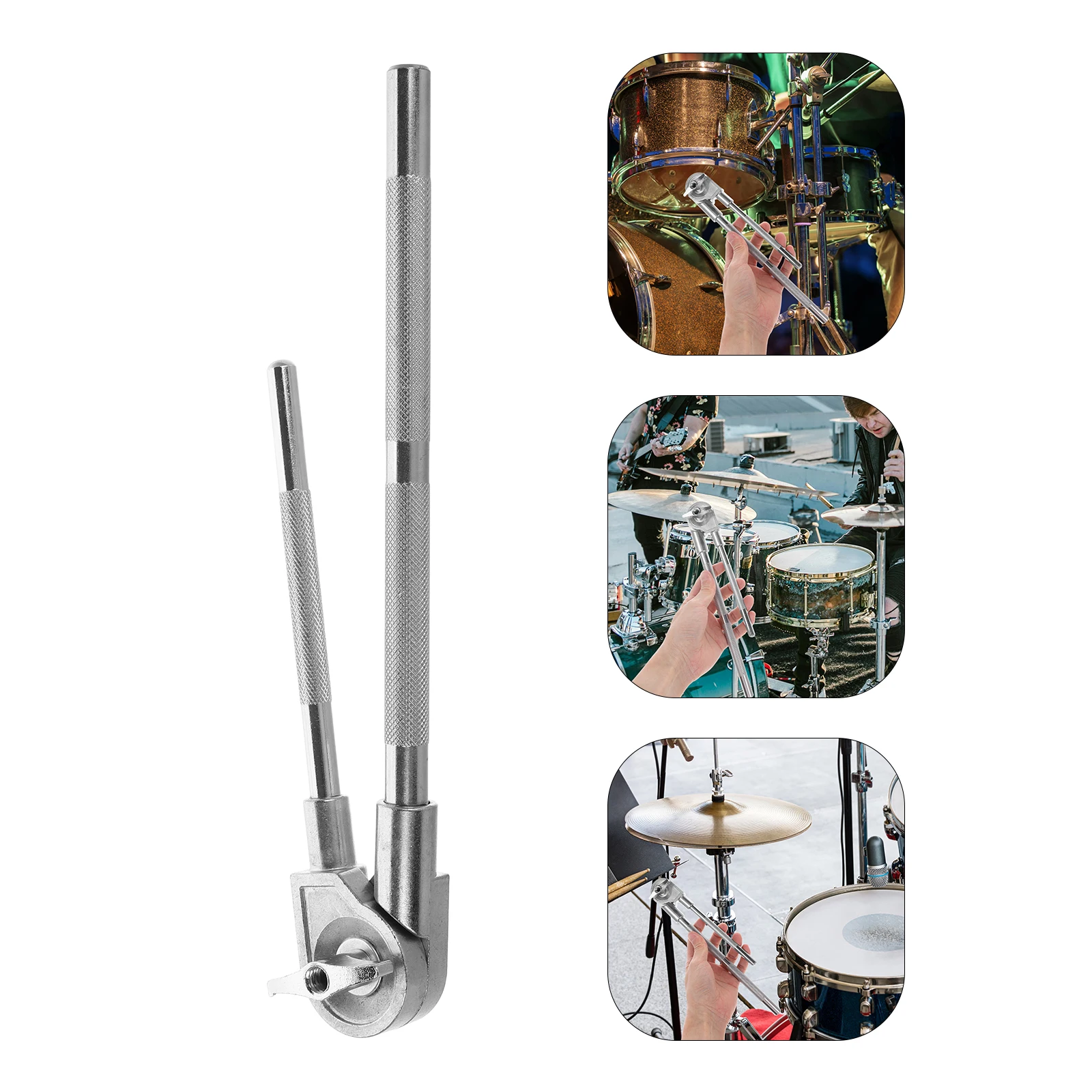 

Cowbell Stand Fixing Rod Clamp Metal Expansion Rack Mount Bracket Holder for Drums