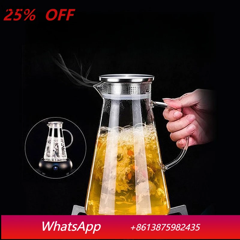 LMM with lid, heat-resistant glass, explosion-proof cooling kettle, juice pot, teapot