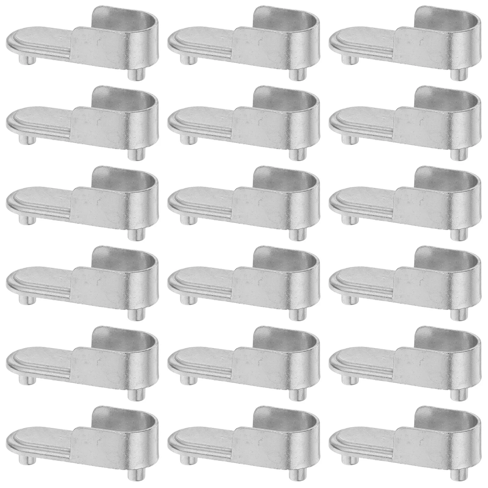 Closet Rod Holders 10 Pairs Zinc Alloy Heavy Duty Wall Mount Clothes Rail Brackets Wardrobe Pole Fittings