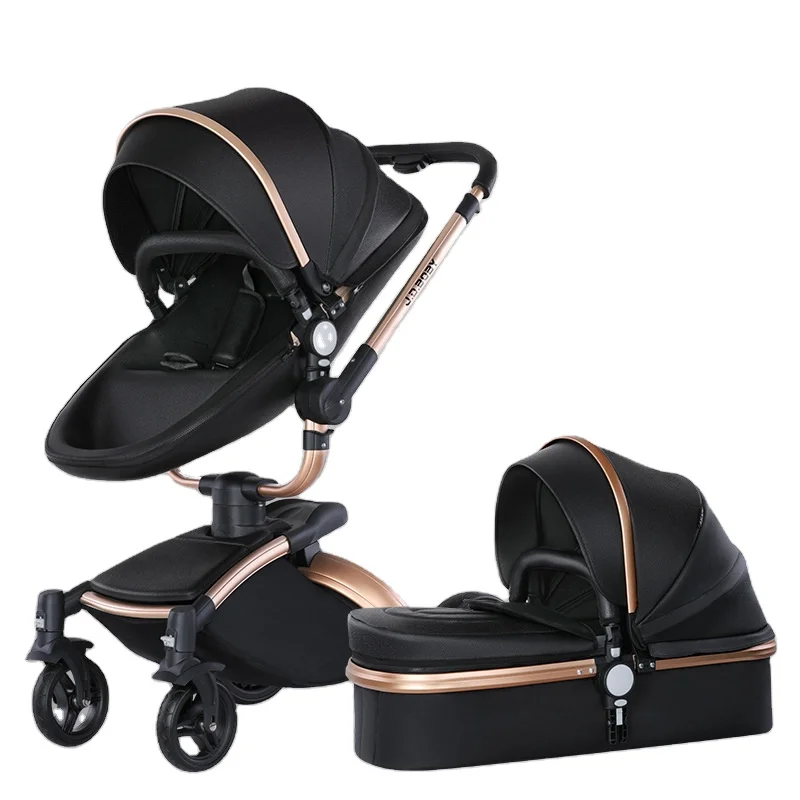 

Two In One Reversible High Landscape Pink Fashional Pram Baby Carriage