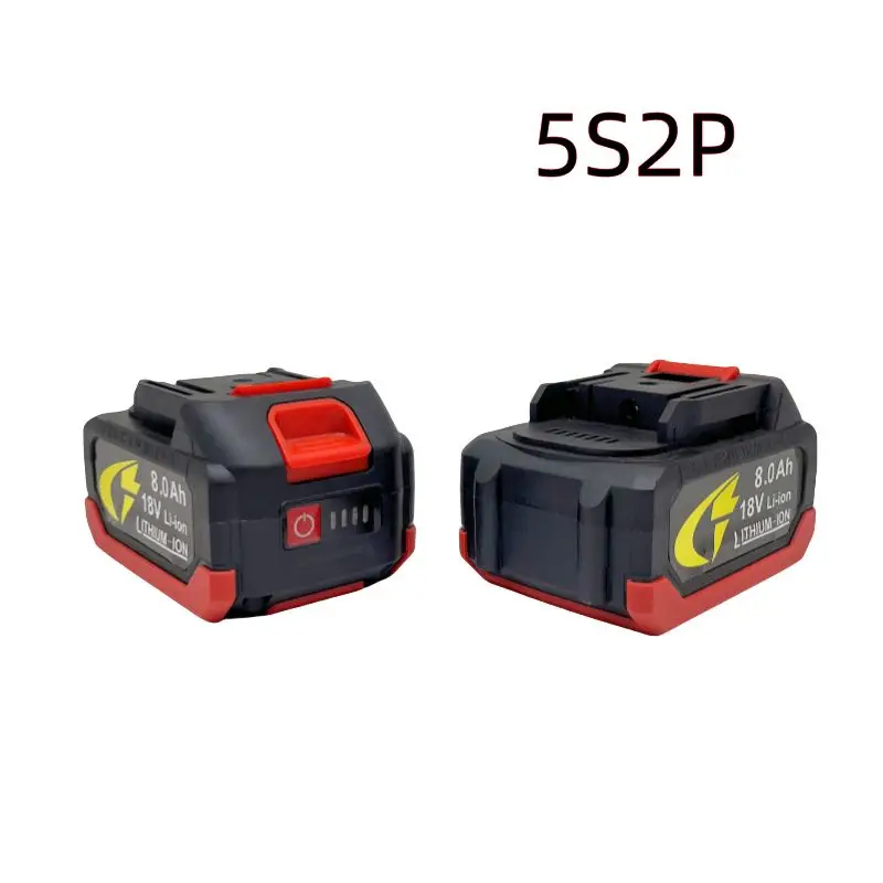 The 5S2P 18V 18650 lithium battery is suitable for charging the Makita 8.0Ah high current and high-power battery. Charger.