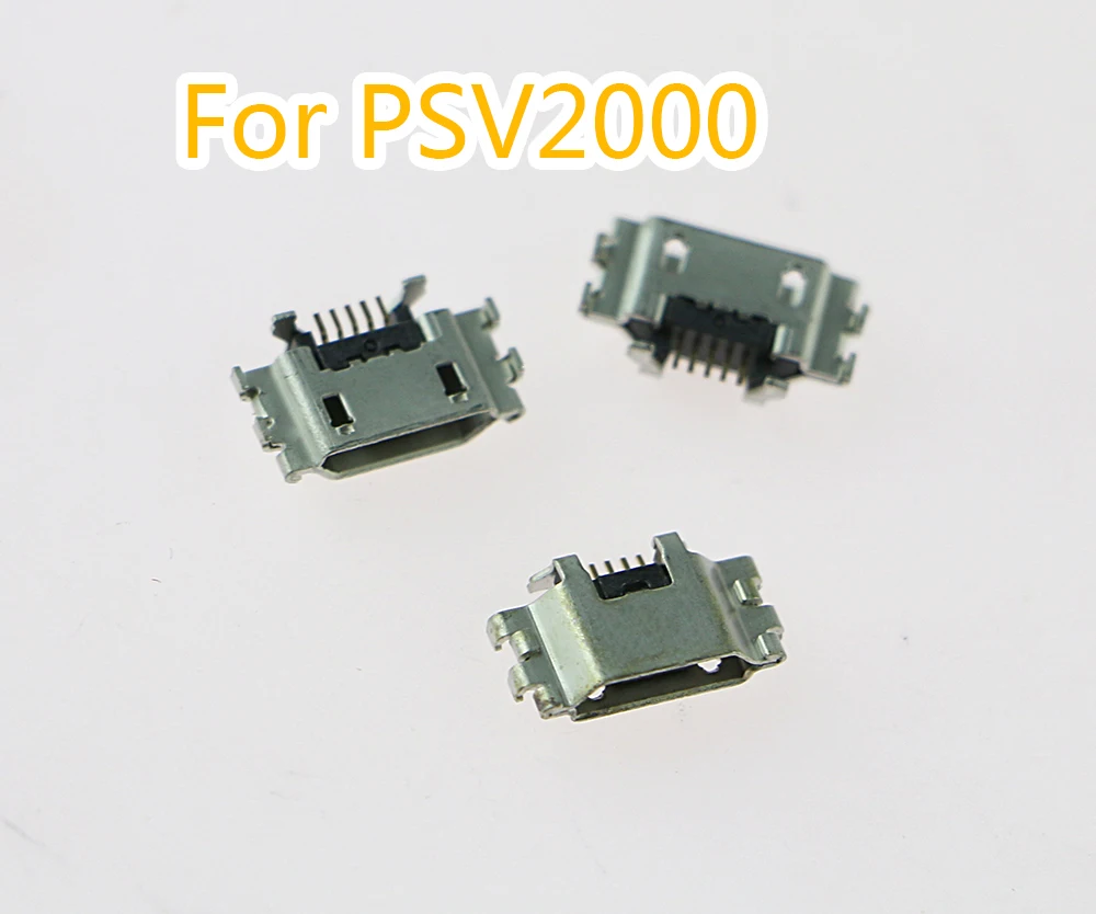 100PCS For Sony PSV PS Vita 2000 Power Charger Socket Replacement For PSV2000 Micro USB Data Charging Connect Port