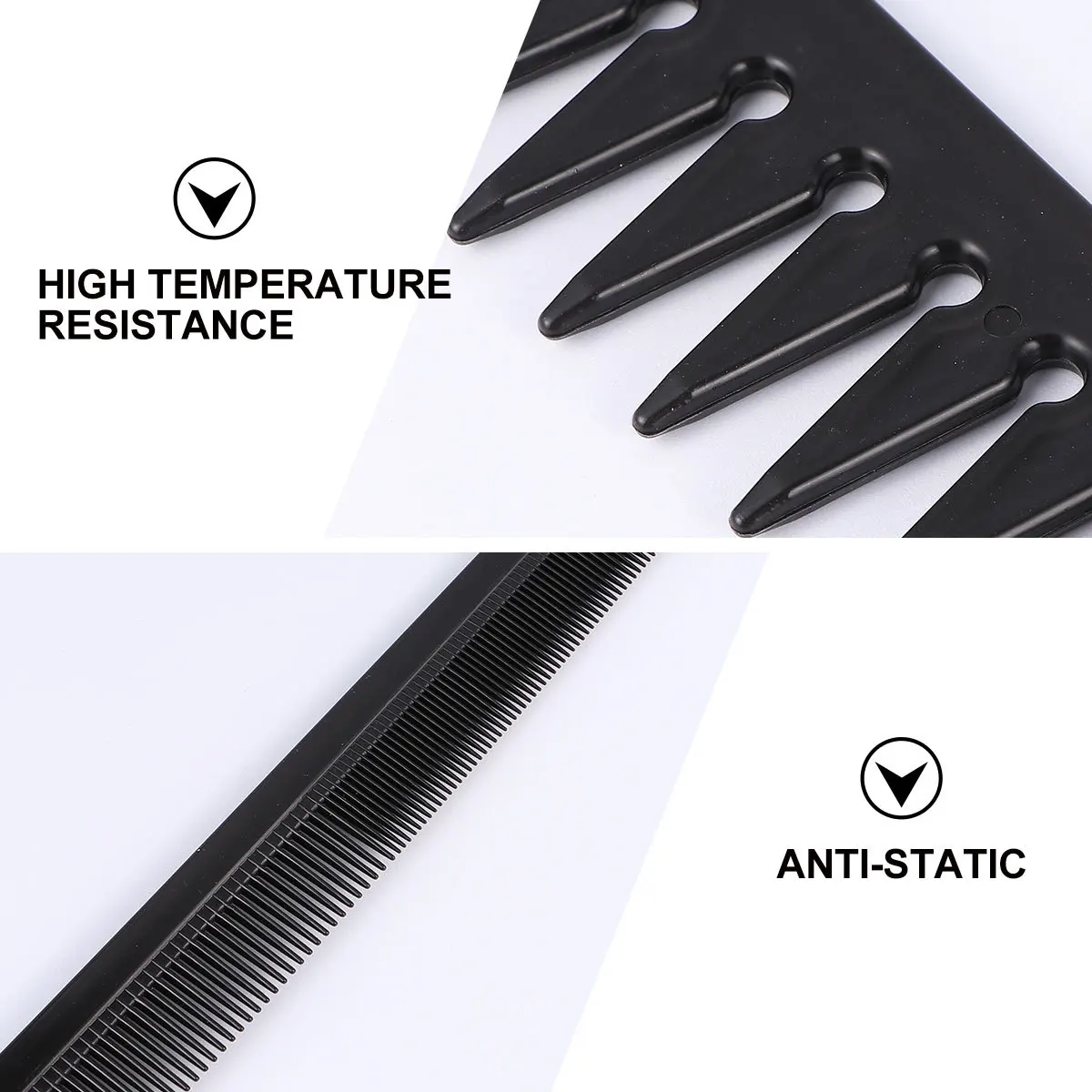 

1 set 1 Set Comb Set Assorted Colors Portable Plastic Combs For Thick Curly Straight Hair Travel Salon Styling Dye Hair Tool