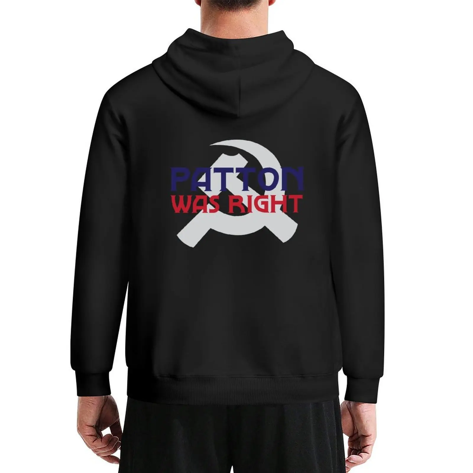Patton Was Right Hoodie autumn new products korean autumn clothes anime clothes men wear men's oversize hoodie