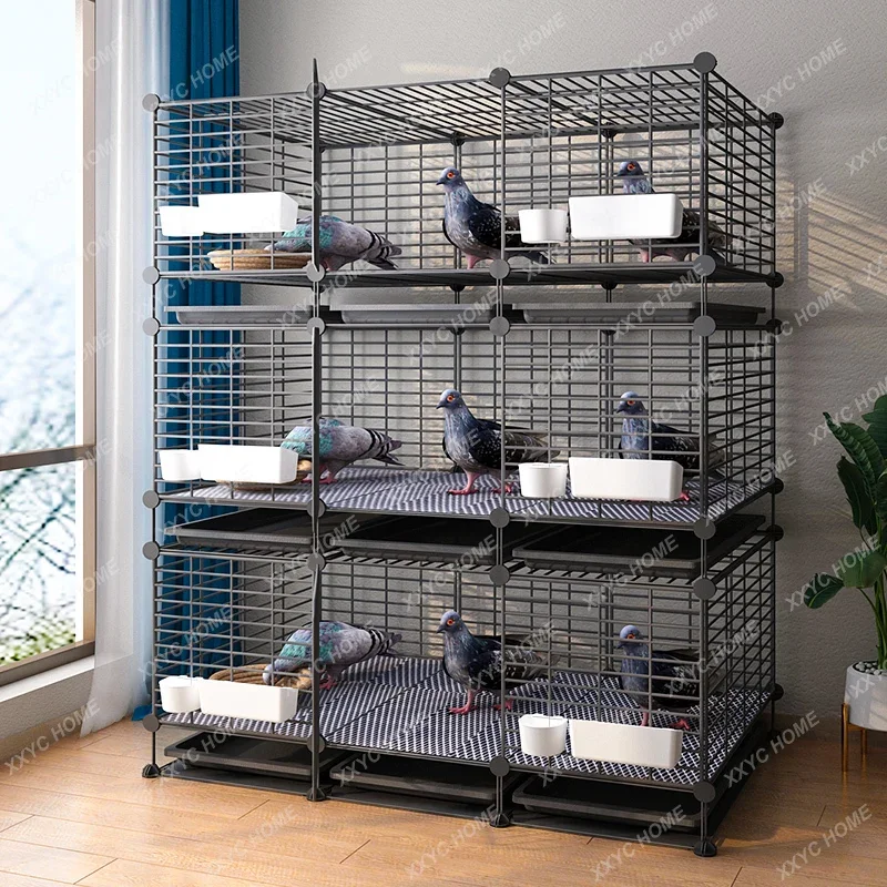 TTPigeon cage New type of household Nest Bird Barbed wire nest Large white pigeon Paired breeding