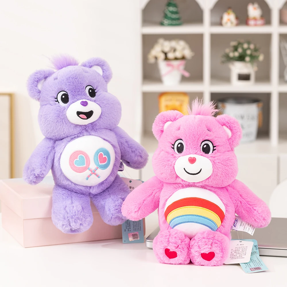 33cm Care Bears Cute Rainbow Bear Plush Toys Lovely Cartoon Bear Soft Stuffed Dolls Homdecor Sleeping Plush Pillows