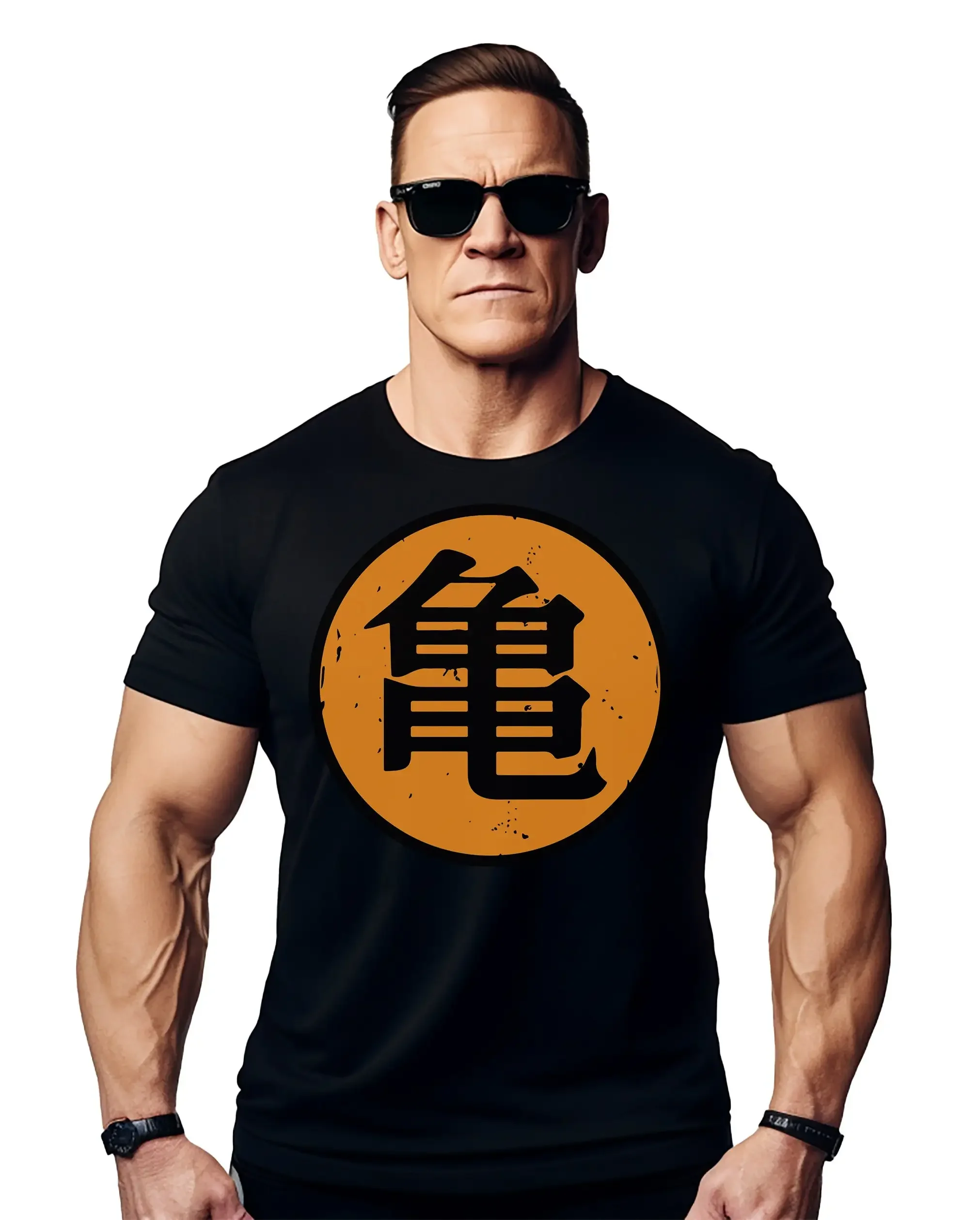 Roshis Gym T Shirt for Men Movie Cartoon Themed Workout Training Top Perfect Fitness and Pop Culture Fans