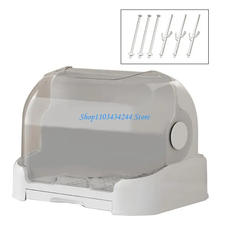 منظمات الزجاجات الموفرة للمساحة مع غطاء على سطح الطاولة وحقيبة تخزين الزجاجات الواقية سهلة التنظيف والتخزين #4