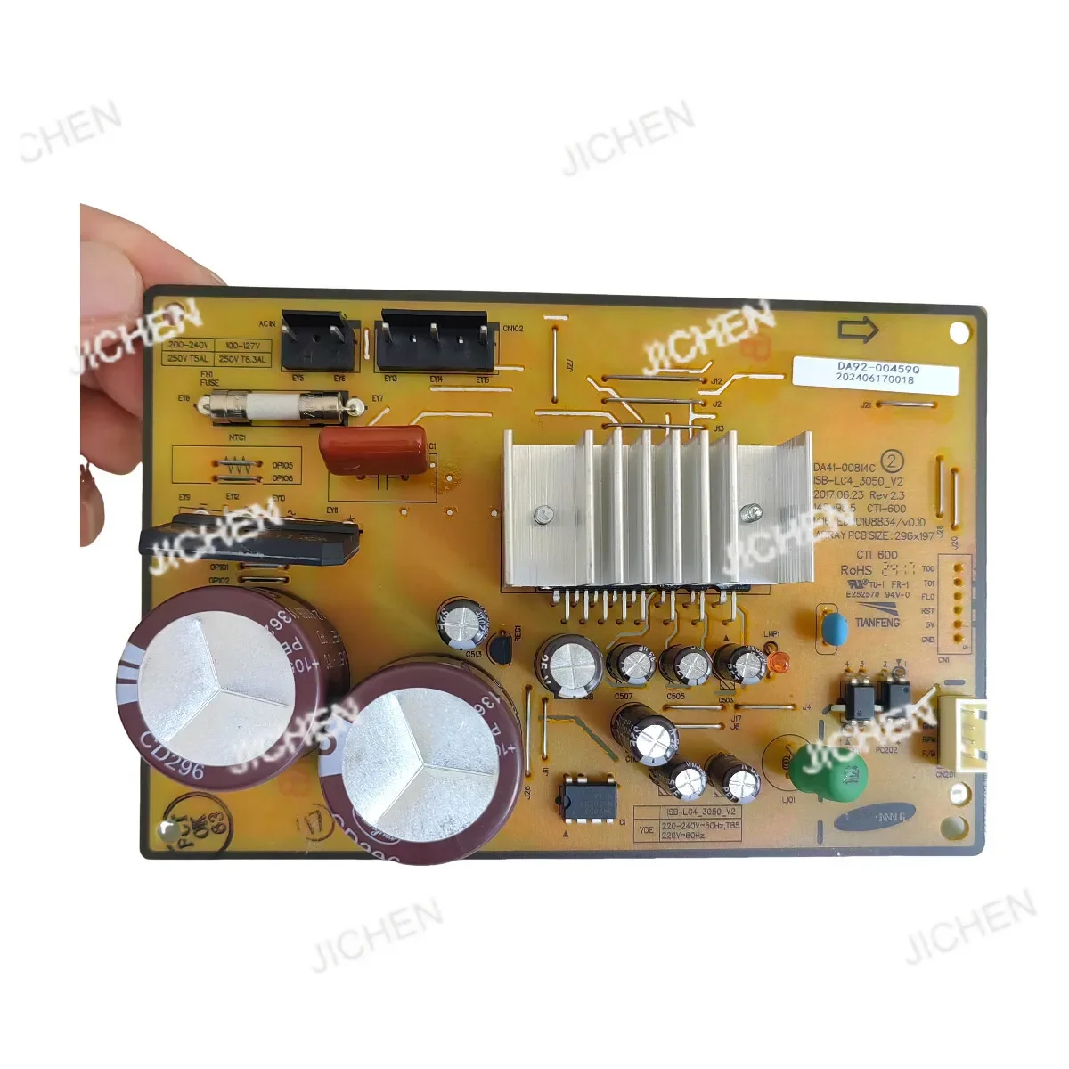 

ZQ новая компьютерная плата для холодильника, плата преобразования частоты DA92-00459B DA41-00814A DA92-00459Q 110 В 127 В напряжение