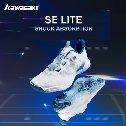 Kawasaki SE lite Tenis Badminton Men Women's Shoes 36-45EUR Kawasaki Cushioning Technology Badminton Shoes Men's Sports Shoes